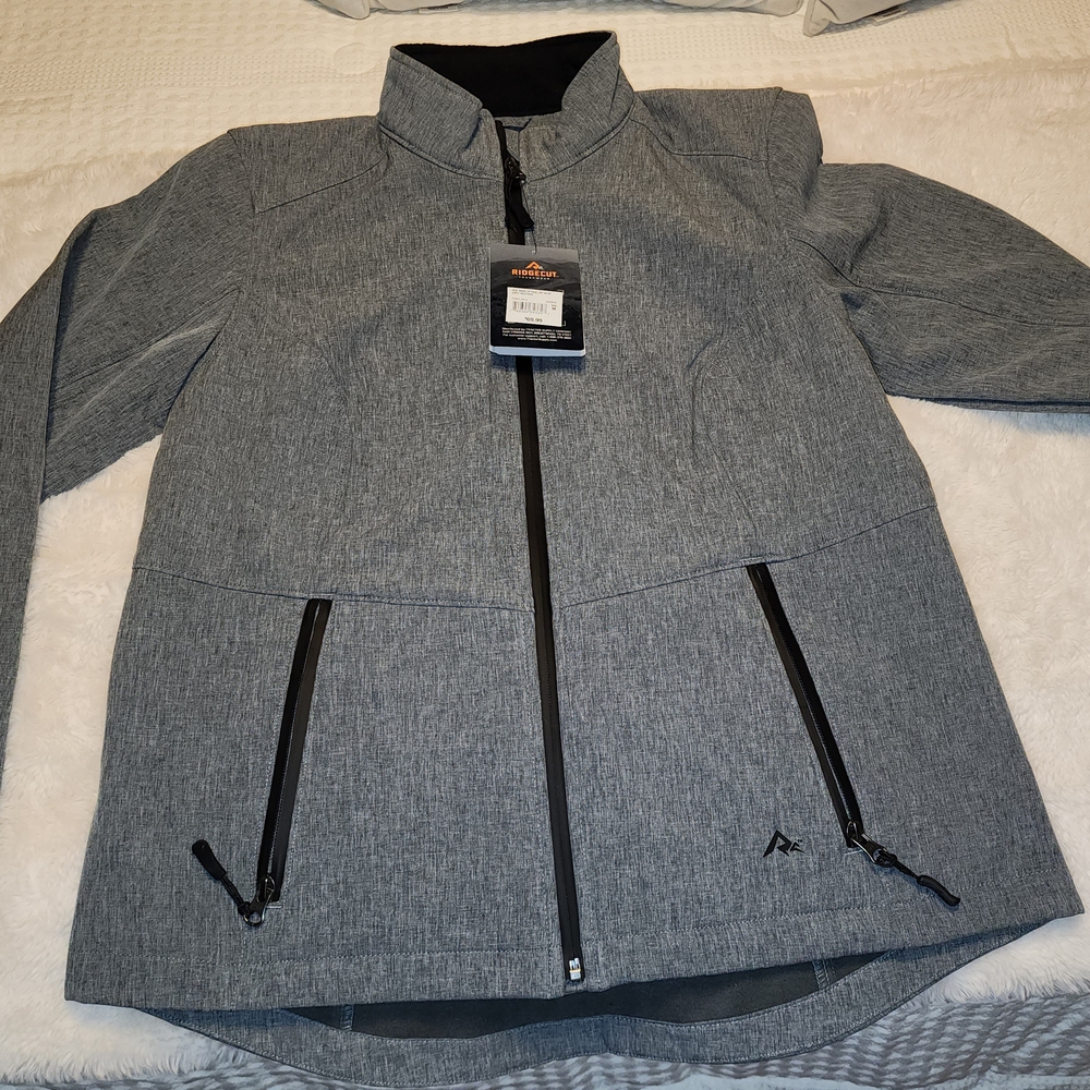NWT Ridgecut Women's Softshell Jacket - Grey Heather Size M
